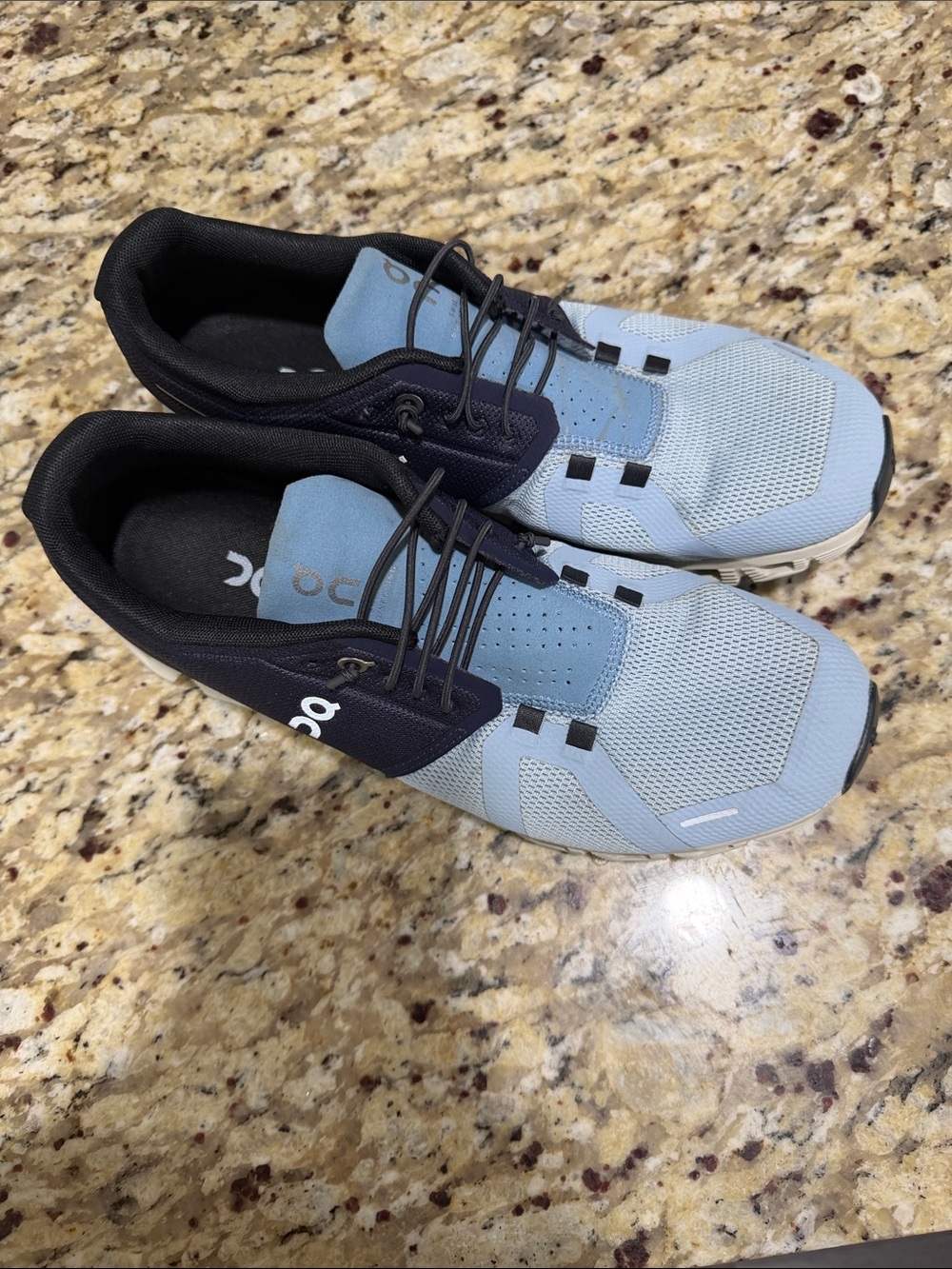 On Running Men’s Cloud Running Shoes - Light Blue and Black